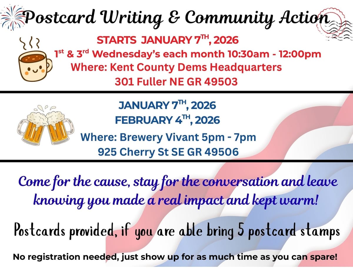 Writing Postcards and Meeting with Friends